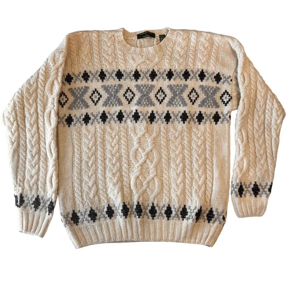 Embassy Row Hand Knits Men's XL  100% Pure Wool Sweater Extra Warm